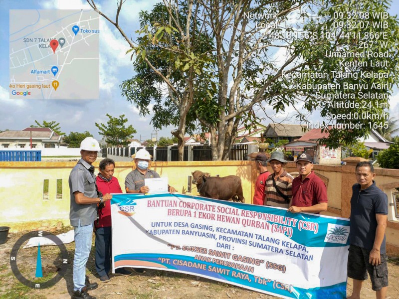 PT Cisadane Sawit Raya Tbk. Salurkan Bantuan Hewan Kurban Sebagai Wujud Peduli Sosial