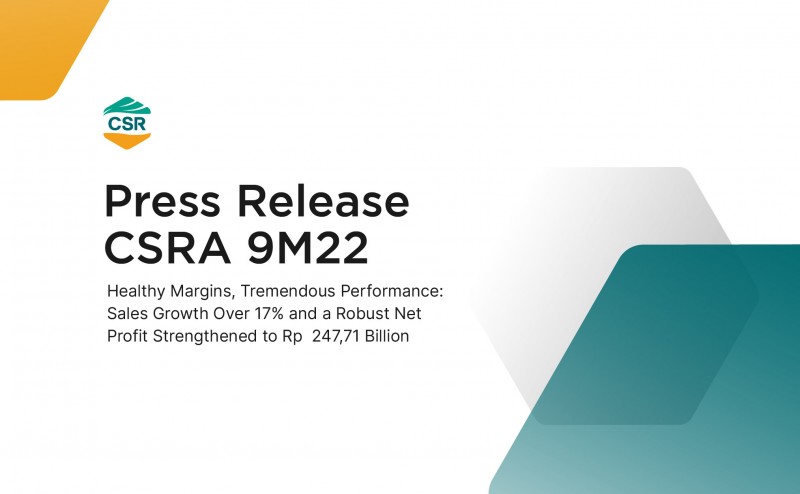 Press Release 9M22: Healthy Margins, Tremendous Performance