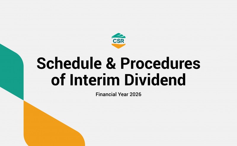 Schedule & Procedures of Interim Dividend FY2026